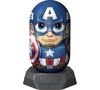 Ravensburger Hylkies: la Nueva Serie de Figuras coleccionables Que Puedes armar tú Mismo. Figura #33 Capitán América de Marvel, para Todos los fanáticos de Marvel: construye, enamórate, colecciona