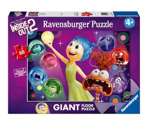 Ravensburger - Inside out 2, Puzzle niños 4 años, Giant Floor 60 Piezas