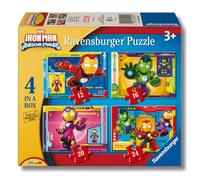 Ravensburger - Puzzle Marvel Iron Man 2 Pack de 4 - 72 piezas - 3+ años - 19 x 14 cm