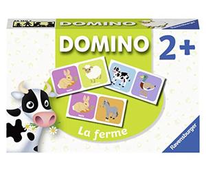 Ravensburger - Juego Educativo - Domino - The Farm - Un Primer Juego Educativo Que combina observación, asociación y Memoria - A Partir de 2 años - 24150