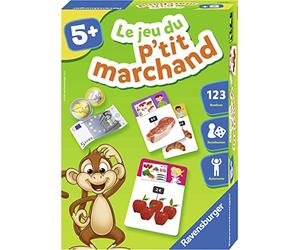 Ravensburger - Juego Educativo - El Juego del pequeño mercader - Comprar y Vender - Introducción al cálculo Mental - Lógica matemática y Creatividad - A Partir de 5 años - 24071