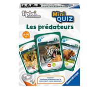 Ravensburger - Juego Interactivo tiptoi® Mini Quiz - Los Depredadores - Juegos electrónicos educativos sin Pantalla en francés - Niños a Partir de 6 años - 00086