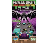 Ravensburger - Juegos de lógica magnética - Thinkfun - Minecraft - 40 desafíos - 1 Jugador a Partir de 8 años - Versión de Viaje - 76419 - Versión en francés