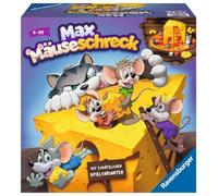 Ravensburger Juego de dados para niños 24562 MAX Mäueschreck – para 2-4 jugadores, a partir de 4 años