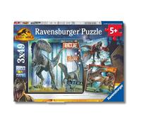 Ravensburger Rompecabezas Jurassic World Dominion – 3x49 piezas – 21x21 cm – 5+ años