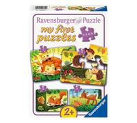 Ravensburger Kinderpuzzle - 12000854 Kleine Tierfamilien - 2,4 (Importación USA)