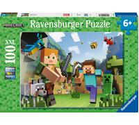 Ravensburger Kinderpuzzle - 12004176 - Minecraft Steve und Alex - Minecreaft Puz