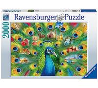 Ravensburger- Land of The Peacock Puzzle, Multicolor, 2000 pièces, 98 x 75 cm (16567)