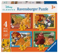 Ravensburger - Legpuzzel Disney Lion King - 4 Puzzel (Importación USA) TOY NUEVO