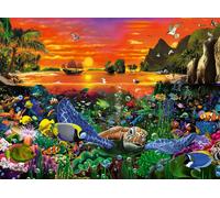 Ravensburger - Legpuzzel Schildpad In Het Rif 500st. (Importación USA) NUEVO