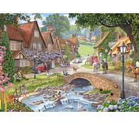 Ravensburger Leisure Days No.13: Lazy Days by the Stream - Rompecabezas de 1000 piezas para adultos por el artista Steve Crisp