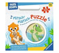 Ravensburger Lieblingstiere ministeps 4589 Plitsch-Platsch-Puzzle Animales Favoritos Exterior y baño, Juguete a Partir de 1 año, Incluye práctica Bolsa de Malla, Color Blanco, Talla única (04589)