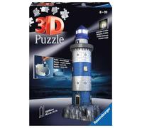 Ravensburger- Lighthouse at Night Puzzle Phare, Color Autre (125777), Color, Modelo Surtido