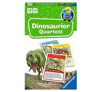 Ravensburger Llevar por qué ¿por qué ¿por qué Cuarteto, mapas detallados para emocionantes Especies de Dinosaurios, Texto Adicional informativo y Otra Variante de Juego, Color Blanco (22359)