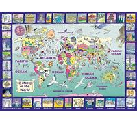 Ravensburger Puzzle Looking at the World 300 piezas XXL Mapa del Mundo