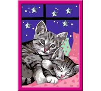 Ravensburger Malen Nach Zahlen 27995 Pintura guiada por números con diseño de Gatos dormidos, para niños a Partir de 11 años