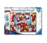 Ravensburger Puzzle XXL Marvel Iron Man – 100 piezas, 36 x 49 cm, 6 años+