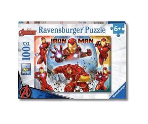 Ravensburger - Marvel Iron Man, Puzzle niños 6 años, Puzzle 100 Piezas XXL | puzzle Marvel Iron Man XXL de 100 piezas, educativo y divertido, ideal como regalo original para niños a partir de 6 años.