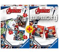 Ravensburger - Memory Avengers Multipack, Juego de Mesas para Niños 3 Años, Regalos para Niños a Partir de 3 Años, 3 Puzzles de 25/36/49 Piezas, Versión en Español