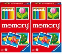 Ravensburger - Memory® Children Bag, Juego de Viaje a Partir de 3 años (Paquete de 2)
