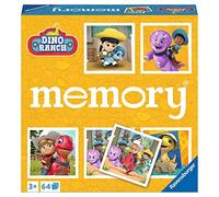 Ravensburger Memory® Dino Ranch 20923 - El clásico de Juegos con imágenes de la Popular Serie de televisión Dino Ranch, Juego de Notas para 2 - 8 Jugadores a Partir de 3 años