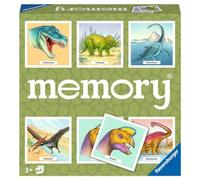 Ravensburger - Memory® Dinosauri, Juego de Memoria para Mayores de 3 años | Juego de memoria Memory® Dinosauri, para niños a partir de 3 años, durante una sesión de juego y durante una partida de mesa.