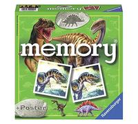 Ravensburger - Memory Dinosaurios, Juego de Mesas para Niños 4 Años, Regalos para Niños a Partir de 4 Años, Juegos de Mesa Familia, Versión en Español