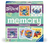 Ravensburger - Memory Disney Stich, Juegos de Mesa Niños 6 Años o más, Regalo Niño 6 años, Juegos de Mesa Familia, 64 Cartas
