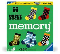 Ravensburger - Memory Happy Socks, Juegos de Mesa Niños 6 Años o más, Regalo Niño y Adultos, Juegos de Mesa Familia, 64 Cartas