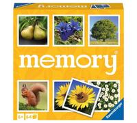 Ravensburger - Memory® Nature, Juego de memoria para mayores de 6 años | Juego de memoria Memory® Nature, para niños a partir de 6 años, para jugar con familiares o amigos y para compartir partidas.