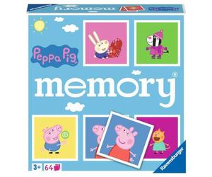 Ravensburger - Memory® Peppa Pig, Juego de Memoria para Mayores de 3 años | Juego de memoria Memory® Peppa Pig, para niños a partir de 3 años, durante una sesión de juego y durante una partida de mesa.
