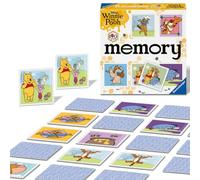 Ravensburger - Memory® Winnie Pooh 100th Anniversary, Juego de Memoria 6+ | Juego de memoria Memory® Winnie Pooh 100th anniversary, recomendado desde 6 años, durante las partidas y para jugar en grupo.