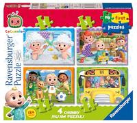 Ravensburger - Mi Primer Puzzle: Cocomelon, Puzzle 2 Años, Puzzle Niños, Puzzle Bebe 1 Año Puzzle, Jigsaw Puzzle, Juego Educativo, Incluye 4 Puzzles de 2-3-4-5 Piezas