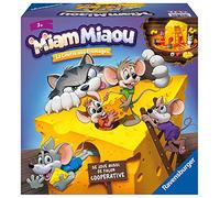 Ravensburger - Miam Miaou - La Carrera de quesos - Primer Juego de Mesa - Evolutivo - Juego de Campo competitivo y cooperativo - de 2 a 4 Jugadores - a Partir de 3 años - 20818 - Versión Francesa