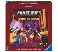 Ravensburger - Minecraft Portal Dash, Versión Española, Juegos de Mesa De Estrategia, 1-4 Jugadores, 10+ Años