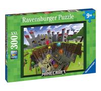 Ravensburger Minecraft: Rompecabezas XXL seccionado de 300 piezas para nios - 13334 - Cada pieza es nica, encajan perfectamente