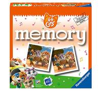 Ravensburger - Mini Memory: 44 Cats, Juego de Mesa, Juego de Mesa Niños, Juego Mesa 3 Años o más, Juegos Educativos, Juegos de Memoria, 2-6 Jugadores, 48 Cartas