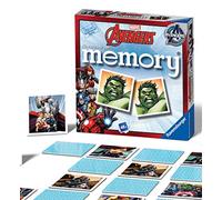 Ravensburger - Mini Memory: Avengers, Juego de Mesa, Juego de Mesa Niños, Juego Mesa 3 Años o más, Juegos Educativos, Juegos de Memoria, 2-6 Jugadores, 48 Cartas