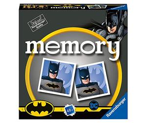 Ravensburger - Mini Memory: Batman, Juego de Mesa, Juego de Mesa Niños, Juegos Educativos, Juegos de Memoria, 2-6 Jugadores, 48 Cartas