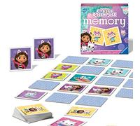 Ravensburger - Mini Memory: Gabbys Dollhouse, Juego De Mesa, Juego De Mesa Niños 3 Años O Más, Juegos Educativos, Juegos De Memoria, 2-6jugadores, 48 Cartas