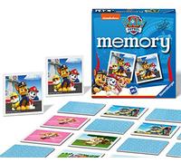 Ravensburger - Mini Memory: Paw Patrol, Juego de Mesa, Juego de Mesa Niños, Juego Mesa 3 Años o más, Juegos Educativos, Juegos de Memoria, 2-6 Jugadores, 48 Cartas