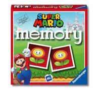 Ravensburger - Mini Memory: Super Mario, Juego de Mesa, Juego de Mesa Niños, Juego Mesa 3 Años o más, Juegos Educativos, Juegos de Memoria, 2-6 Jugadores, 48 Cartas