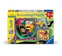 Ravensburger - Minions 3: 3 x 49 Piezas | Puzzle 5 Años O Más | Regalos para Niños De 5 Años | Rompecabezas Niños De 21 X 21 Cm | Ravensburger Puzzle