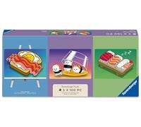 Ravensburger Minipuzzle-Trio 100 Teile - Kawaii Breakfast, Lunch & Dinner