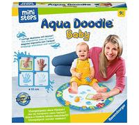Ravensburger ministeps 4181 Aqua Doodle Baby - Estampado sin manchas con agua - Primer juego de sellos para bebés a partir de 9 meses - Con tapete de tela mágica, 440 g