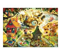 Ravensburger - Mire los cerdos Little Pigs - Rompecabezas de 1000 piezas - Imgenes impresionantes Un cuento infantil clsico - Vibrant Colors -