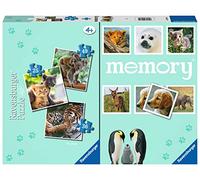 Ravensburger - Multipack Cachorros, Memory® 48 Cartas + 3 Puzzle Niños de 25/36/49 Piezas, 4+ Años