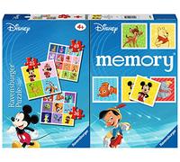 Ravensburger - Multipack Disney, Memory® 48 Cartas + 3 Puzzle Niños de 25/36/49 Piezas, 4+ Años