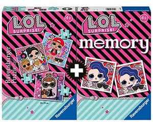Ravensburger - Multipack Memory + 3 Puzzle LOL (20549), Color/Modelo Surtido