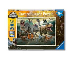 Ravensburger - Mundo Jurásico, Puzzle niños 8 años, Puzzle 200 Piezas XXL | Puzzle XXL de 200 piezas de Jurassic World, educativo y divertido, ideal como regalo original para niños a partir de 8 años.